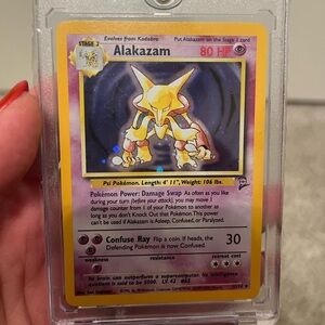Vintage Alakazam Holo Pokemon card
